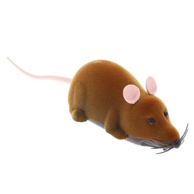 Мышь на радиоуправлении коричневая с пультом 28 х 6 см 66772 фото