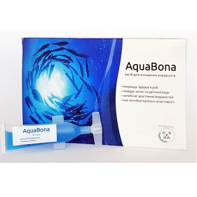 AquaBona средство для очищения аквариумов 1шт на 5000л аквариумной воды 41450 фото