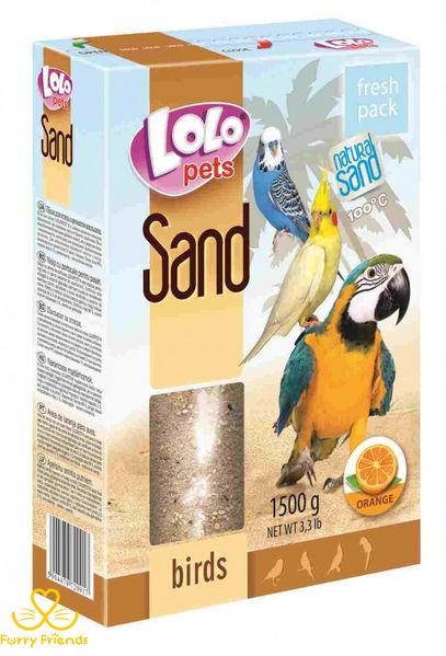 Пісок для птахів апельсиновий Lolo Pets 54694 фото