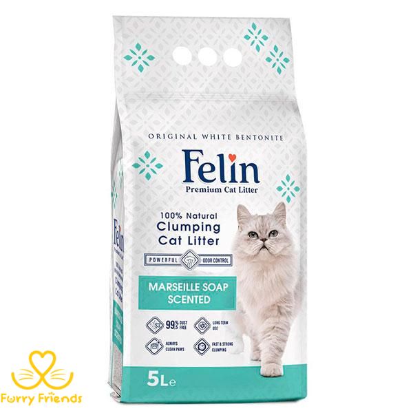 Felin наповнювач для котів з ароматом марсельського мила 5л 66129 фото