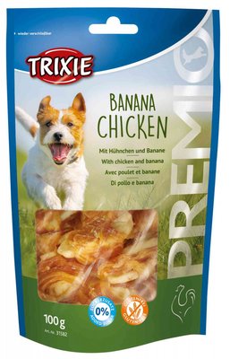 Premio Banana Chicken лакомство для собак с курицей и бананом, Трикси 31582 12378 фото