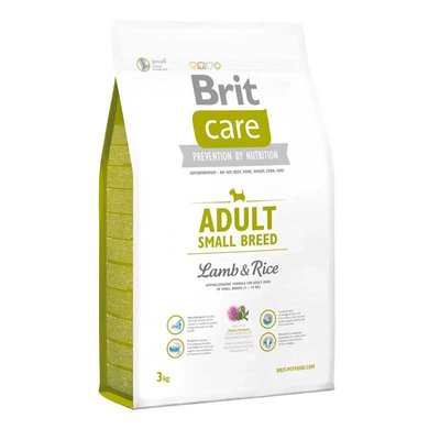 Brit Care S Adult с ягненком и рисом для собак весом до 10 кг 3 кг 30467 фото
