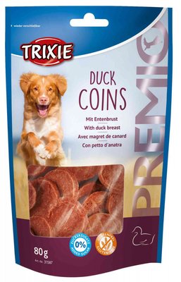 Premio Duck Coins лакомство для собак с уткой, Трикси 31587 19185 фото
