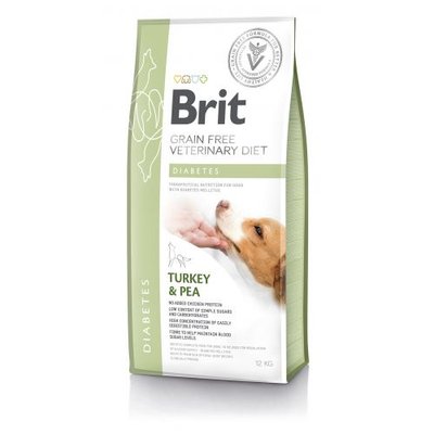 Сухий корм дієта при цукровому діабеті у собак Brit GF VetDiets (Брит ветеринарна дієта) Dog Diabetes 12 кг з індичкою і горохом 30330311 фото