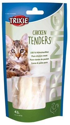 Premio Chicken Tenders - ласощі для кішок з куркою, Тріксі 42735 27501 фото