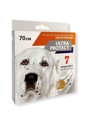 Ultra Protect протипаразитарний нашийник для собак 70 см, Palladium білий 32586 фото