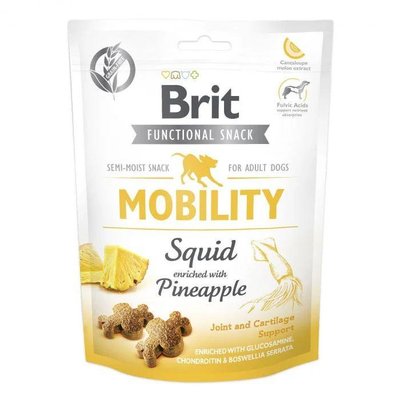 Ласощі Brit Care Snack Mobility для собак з кальмаром і ананасом 150 г. 72025 фото