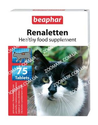 Renaletten — Вітаміни для кішок з проблемами нирок Renaletten — Для кішок з проблемами нирок, Beaphar 106608 42961 фото