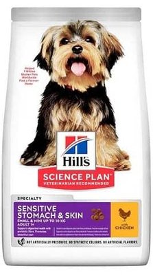 Hills (Хілс) Sensitive Stomach Skin SmallMini 1,5кг — Сухий корм для собак маленьких порід із чутливим 60385 фото