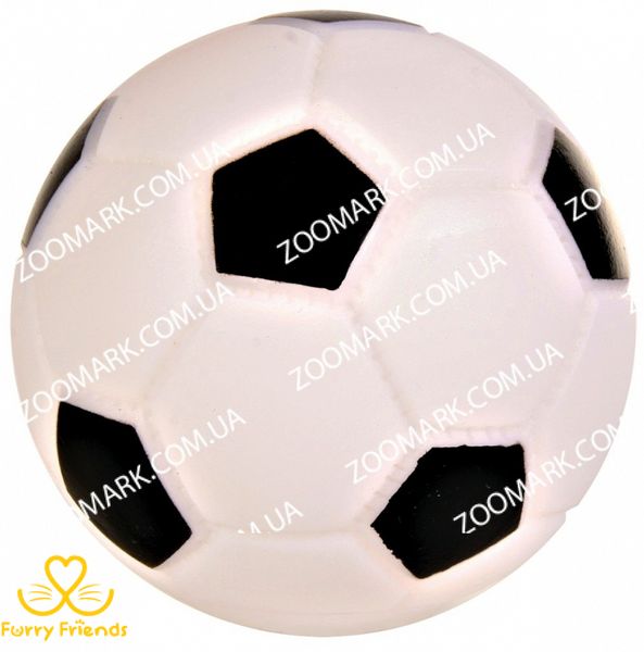 М'яч футбольний вініловий з пискавкою, Тріксі 343 6 см 3435 2372 фото