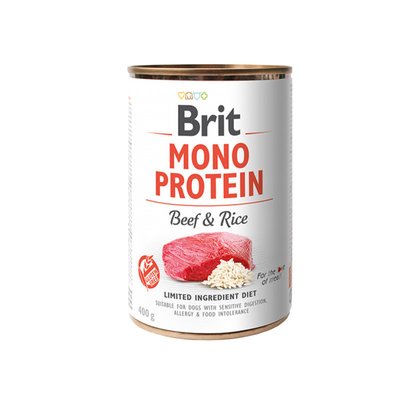 Brit Mono Protein Dog з яловичиною і тмным рисом 400г 37839 фото