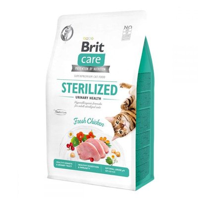 Brit Care Cat Grain-Free Sterilized Urinary Health корм для стерилізованих кішок 2 кг 62453 фото