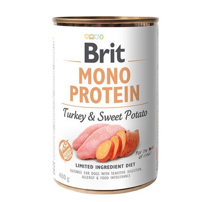 Brit Mono Protein Dog з індичкою і бататом 400г 37840 фото