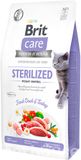 Сухой корм для стерелизованных кошек с лишним весом Brit Care Cat GF Sterilized Weight Control 7 кг (утка и индейка) 30330319 фото
