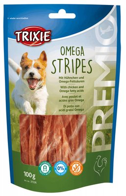 Premio Omega Stripes ласощі для собак з курячою грудкою, Тріксі 31536 17247 фото