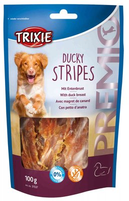 Premio Ducky Stripes лакомство для собак с утиной грудкой, Трикси 31537 17248 фото