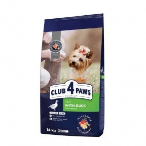 Club 4 paws (Полуб 4 лапи) Small Bread Duck для собак дрібних порід з качкою 14 кг 70355 фото
