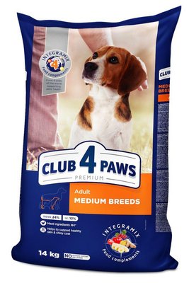 Акція Club 4 paws (Полуб 4 лапи) Medium Bread Duck для собак середніх порід з качкою 14 кг 74807 фото