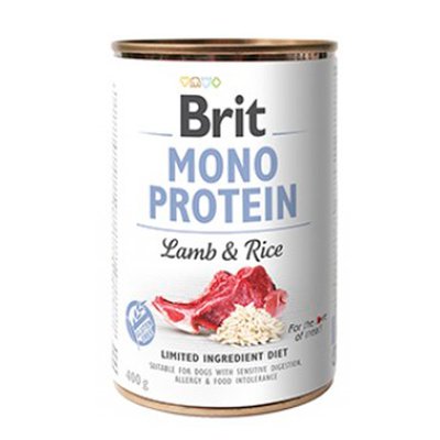 Brit Mono Protein Dog з ягнноком і тмным рисом 400г 37843 фото