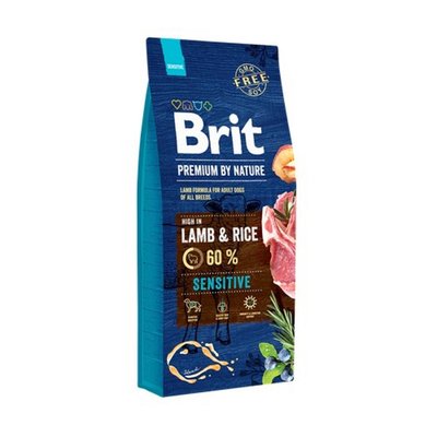 Brit Premium Sensitive Lamb (ягня) для собак з чутливим травленням 15 Кг 3039991 фото