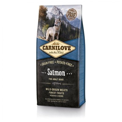 Сухий корм для дорослих собак всіх порід Carnilove Salmon Adult 12 кг (лосось) 404407 фото