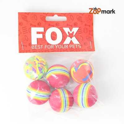 Набор игрушек для кошек 6 цветных шариков 22161 фото