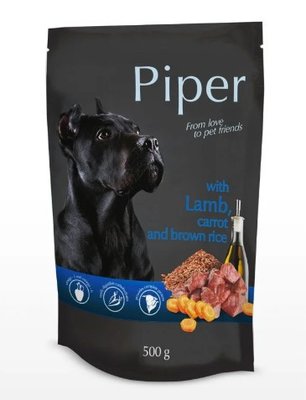 DN Piper Dog з ягням, морквою і рисом 500 гр 32073 фото
