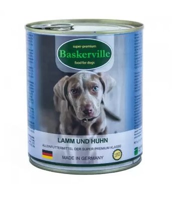 Baskerville ЯгненокПетух консервы для собак 400 гр 23192 фото