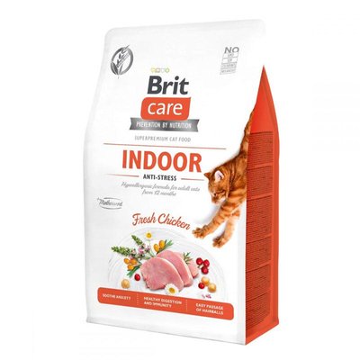 Brit Care Cat Grain-Free Indoor Anti-Stress сухий корм для кішок, що живуть в приміщенні 400г 62276 фото