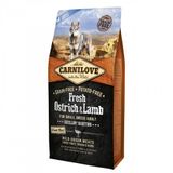Сухий корм для дорослих собак дрібних порід Carnilove Fresh Ostrich & Lamb 6 кг (ягня та страус) 404411 фото