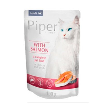 Dolina Noteci Piper cat з лососем для кішок Пауч 100 г 41230 фото