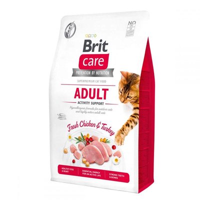 Brit Care Cat Grain-Free Adult Activity Support сухий корм для кішок із високою активністю 400 г 62114 фото