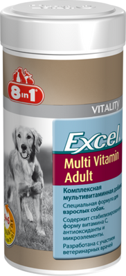 8 in 1 Multi Vitamin Adult мультивітаміни для дорослих собак, 70 таблеток 8 in 1 Multi Vitamin Adult 108665 99190 фото