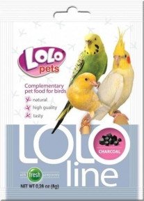 Витамины для попугаев с углем 10 гр, Lolo Pets Витамины для попугаев уголь Lolo Pets 11758 фото