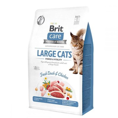 Brit Care Cat Grain-Free Large Cats Power and Vitality сухий корм для котів великих порід 400 г 62116 фото