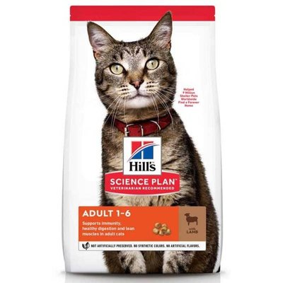 Hills (Хіллс) SP Feline Adult Lamb з ягням - Сухий корм для кішок 1,5 кг 56933 фото