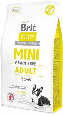 Brit Care GF Mini Adult Lamb сухой корм для собак малых пород, гипоаллергенный 2 кг  58513 фото