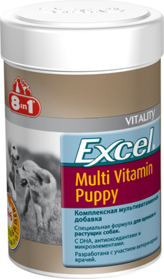 8 in 1 Multi Vitamin Puppy мультивітаміни для цуценят, 100 таблеток 8 in 1 Multi Vitamin Puppy 108634 100 99192 фото