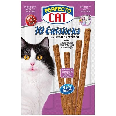 Палочки Perfecto Cat Catsticks индейка\ягненок 10шт 48527 фото