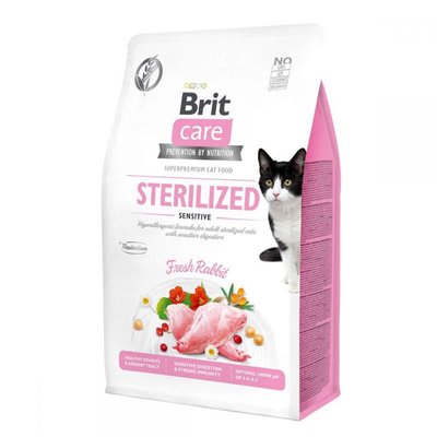 Brit Care Cat Grain-Free Sterilized Sensitive для стерилізованих кішок з чутливим травленням 400г 62120 фото