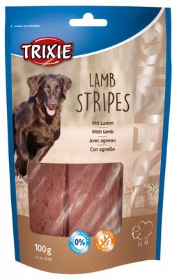 Premio Lamb Stripes - ласощі для собак з ягням, Тріксі 31741 30077 фото