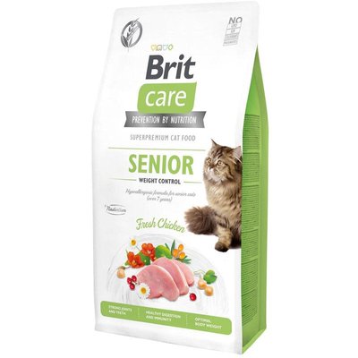 Brit Care Cat GF Senior Weight Control корм для кішок 400г 62279 фото