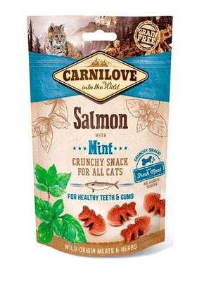 Ласощі Carnilove Salmon with Mint з лососем і м'ятою для здоров'я зубів кішок 50 г 73733 фото