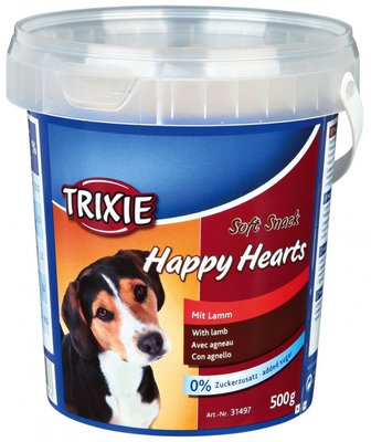 Happy Hearts лакомство для собак с бараниной 500 г, Трикси 31497 Витамины для собак ведро пласт Happy Hearts 14417 фото