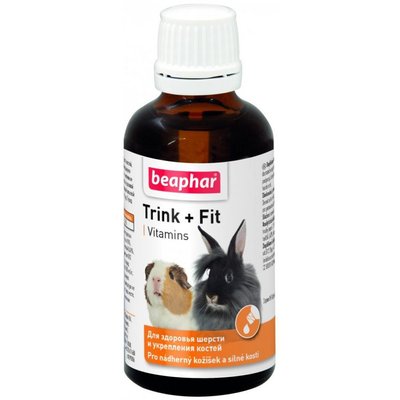 Trink + Fit витамины для шерсти и костей для грызунов 50мл 102600 62606 фото