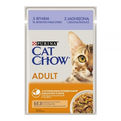 Cat Chow консерви для котів ягня, зелений горошок, квасоль 85 г акція 20 595087 64794 фото