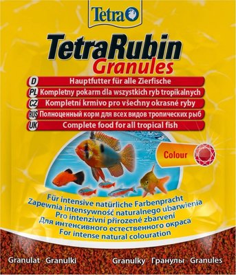 Тetra RUBIN корм в гранулах для усиления красного цвета рыб 15 г 12062 фото