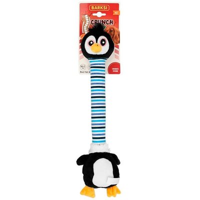 Іграшка для собак Barksi Crunch Body пінгвін з хрусткою шиєю і двома пискавками 40 см C10065B 68597 фото