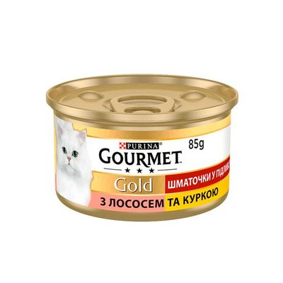 Gourmet Gold в соусі з лососем і курчам 85 г 358 фото