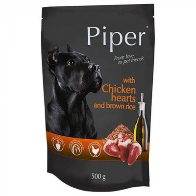 DN Piper Dog с куриным сердцем и рисом 500 гр 32075 фото